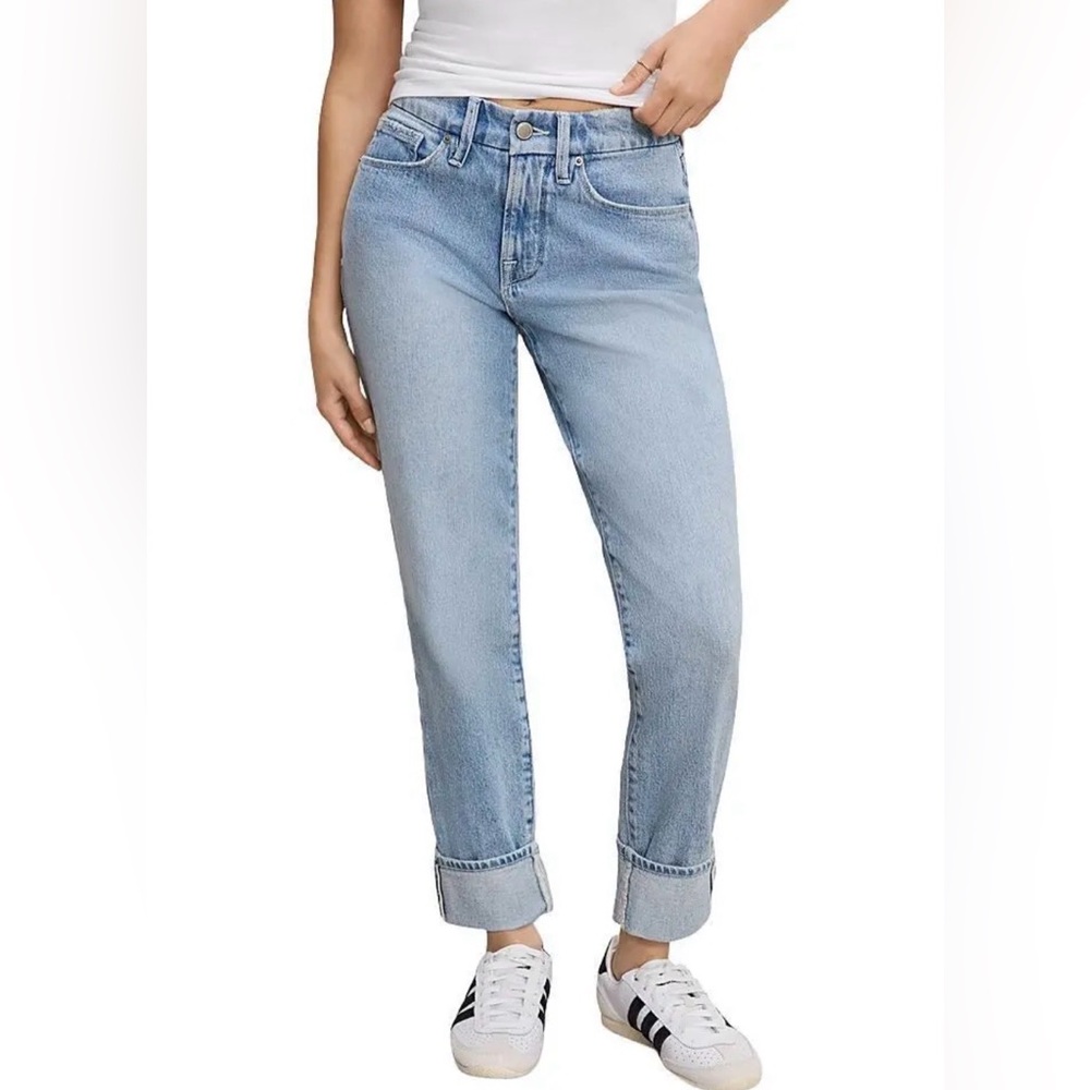 Good American The weekender petite high rise jeans Size 2/26 NWT